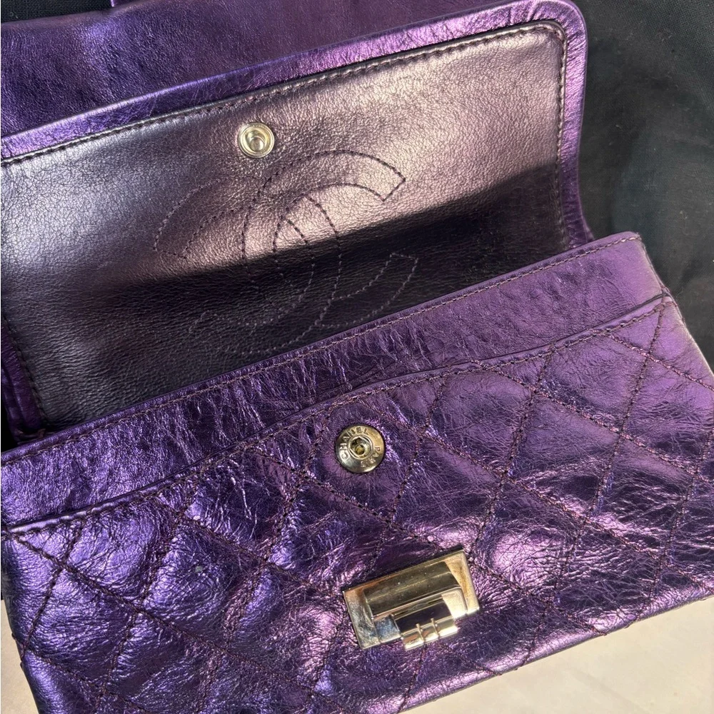 Chanel Metallic Purple Reissue Mini Double Flap - Picture 13 of 16